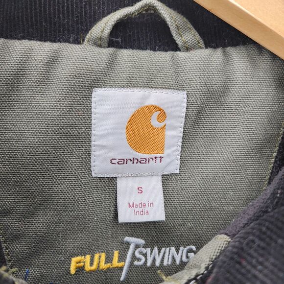 Carhartt Full Swing Jacket Olive MOS Green Mens Size Small Canvas Work wear - Picture 5 of 14